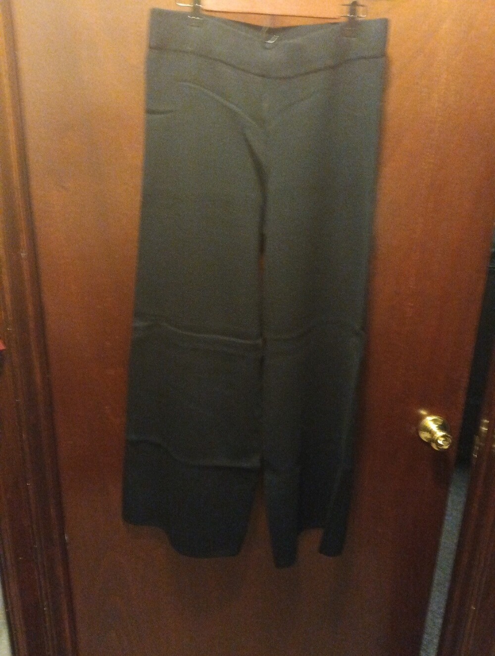 White Birch Black Label High Waisted Wide Leg Full Knit Pants Size XL Black